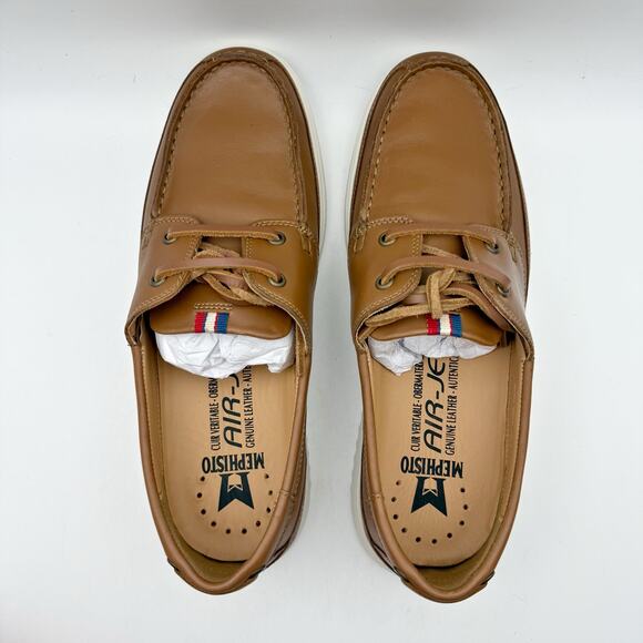 Mephisto Mens Trevis Boat Shoes US 7.5 EU 41.5 Brown Leather NWOB main image 4
